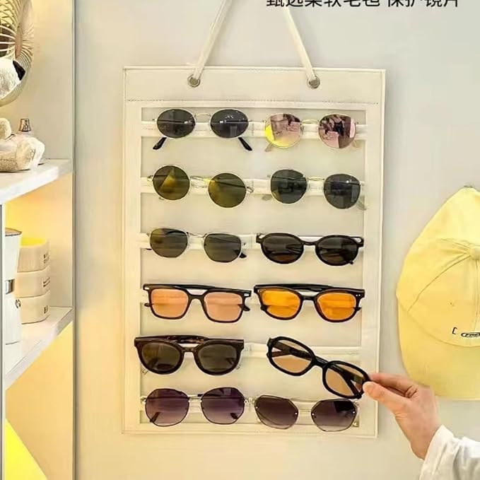 Hanging Claw Clip Organizer for Women Large Capacity Hair Bows Holder Hair Accessories Storage for Sunglasses, Hair Clips, Jewelry, Headbands, Claw Clips Organizer