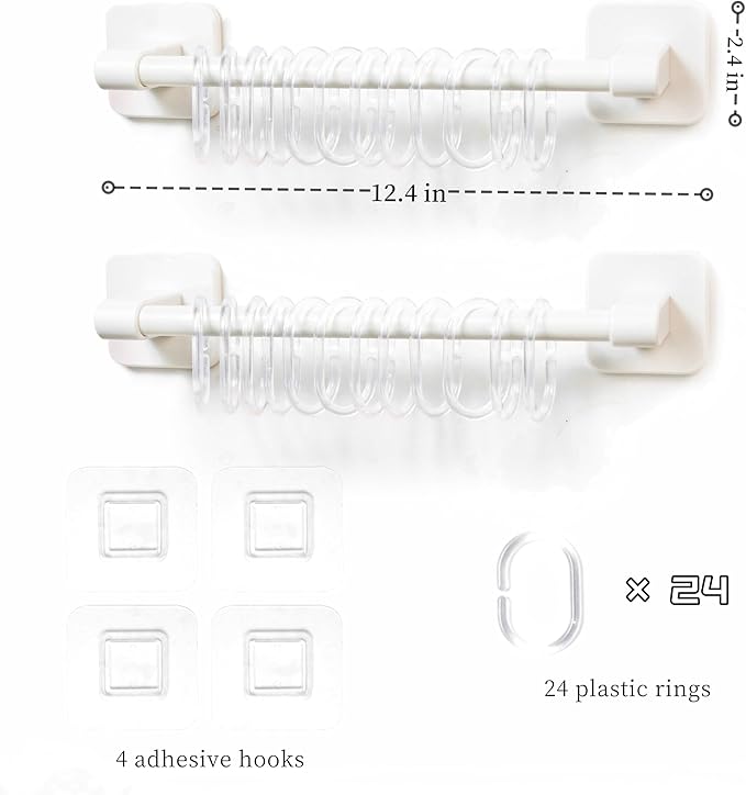2PC Hanging Claw Clip Organizer Holder, Headband Organizer, Hair Hoop Organizer, Headband Storage Holder for Women and Girls