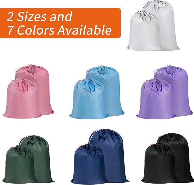 Polecasa Extra Heavy Duty Large Laundry Bag with Sturdy Handles and Drawstring Closure, 28 x 36 inches Durable Storage Bags for Basket, Hamper, College, Dorm, Travel, Navy