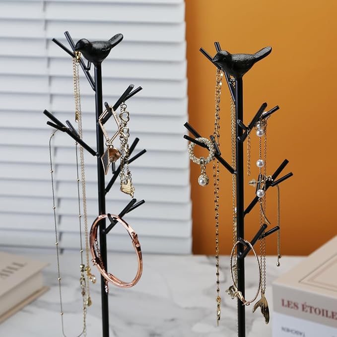 Branch Jewelry Rack Tree Tower Rack Hanging Organizer for Ring Earrings Necklace Bracelet,Suitable for living rooms, bathrooms,offices,etc.