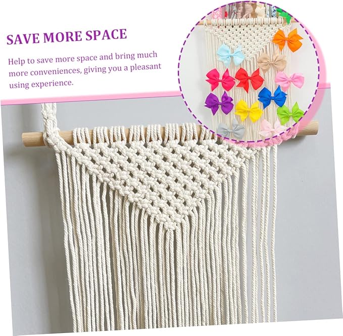 Girls Hair Accessories Organizer Headband Holder Hair Bow Storage Rack Decor