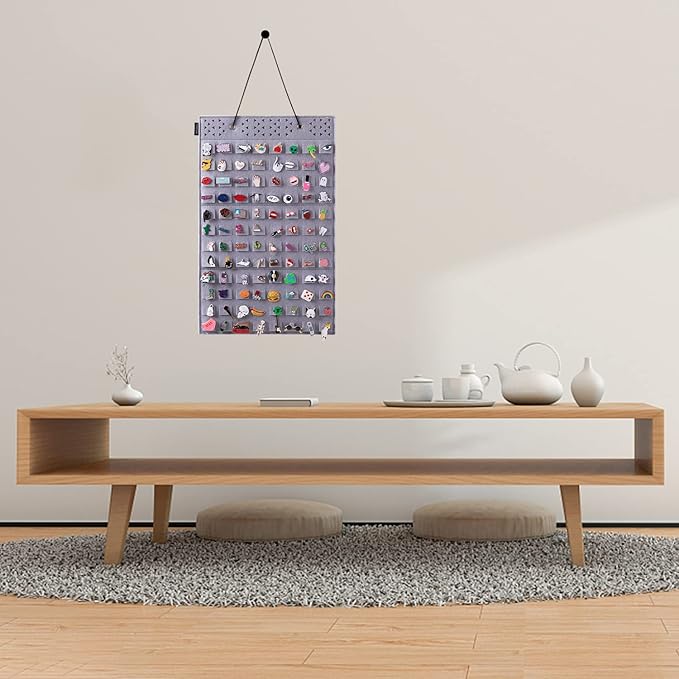 Wall Hanging Pin Display Organizer Brooch Pin Collection Storage Holder for Home Decoration, Holds up to 96 Pins