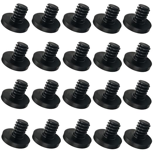 20 PCS Replacement Bolts Compatible with Suncast Storage Sheds for Suncast/Craftsman Resin Storage Sheds, Replacement Screws Compatible with Suncast Storage Sheds Shed Accessories (20, Black, 3/8)