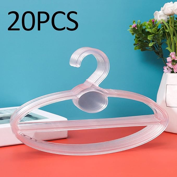 20 X Scarf Shawl Tie Organizer Accessories Holder Portable Neckerchief Rack Display Space Saving Closet Organizer (Clear 22cm)