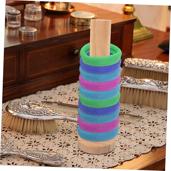 Veemoon Hair Tie Storage Rack Premium Hair Accessories Organizer Desktop Scrunchy Holder and Bracelets Girl Room Decor