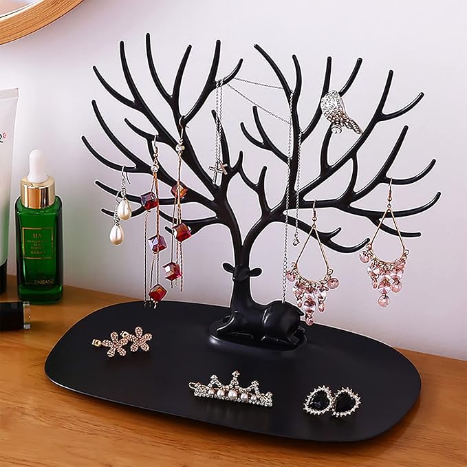 Jewelry Organizer - Hanging Tree Rack for Necklace, Earrings, Bracelet, Ring, Jewelry Tree Stand Rack Hanging Organizer, Jewelries Display Stand Organizer