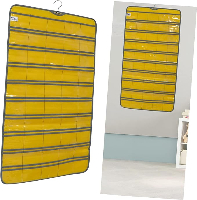 over The Door Organizer 50 Pockets Capacity Door Hanging Storage Card Pocket Underwear Sock Storage