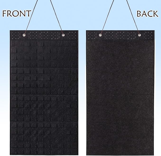 Collector Pin Board,Pin Collections Storage Holder,Enamel Pin Hanging Display Board,Pin Board For Pins Collection,Pin Holder Display For Wall,Enamel Pin Organizer Display Case(170 Slots,Black+Black)