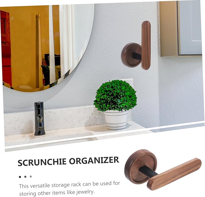 Hair Accessory Organizer Scrunchie Wall Holder Wooden Scrunchie Organizer