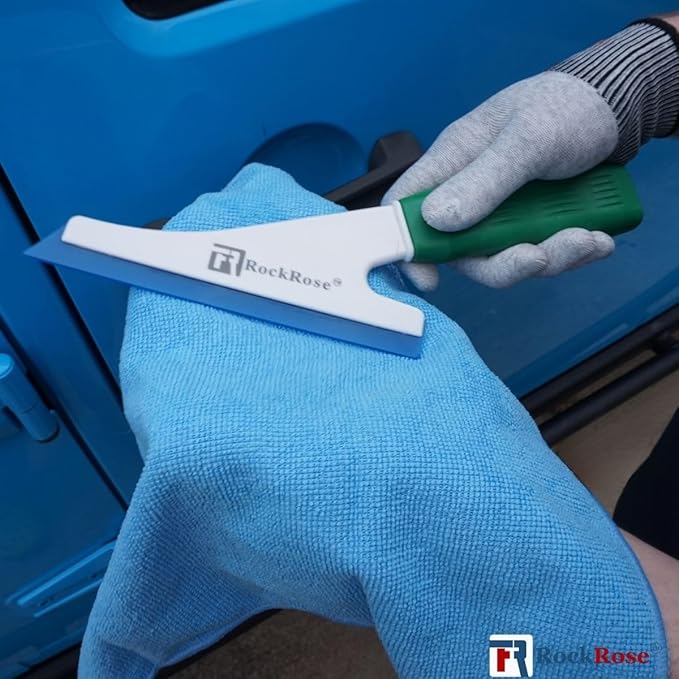 Doctor Stroke Squeegee: Auto Car Building Flat Glass Window Cleaning Wiper - Flat Glass Tint Vinyl Car Wrapping Scraper Windshield Wash Tool (Pack of 2)