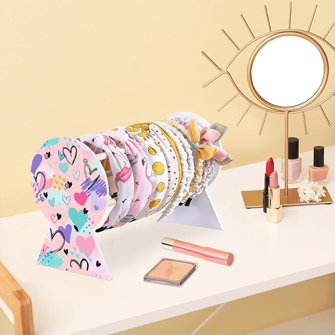 Basumee Headband Holder - Hair Accessories Organizer for Girls' Headbands, Hair Hoops, and Room Decors