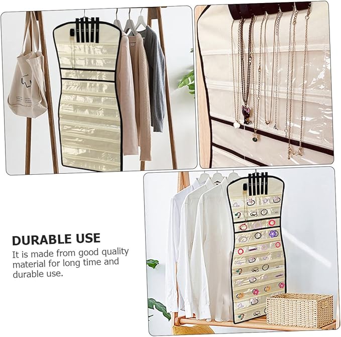 Jewelry Hanging Bag for Home Jewelry Storage Pouch for Necklaces Bracelets and Earrings Versatile Display Organizer for Accessories for Friends