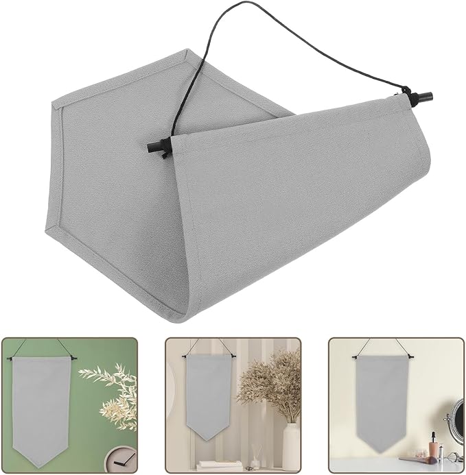 Wall Pin Holder and Brooch Display Cloth Medium Gray Small Size Badge Organizer Hanging Pin Board and Medal Storage Jewelry Accessory Organizer for Home Use