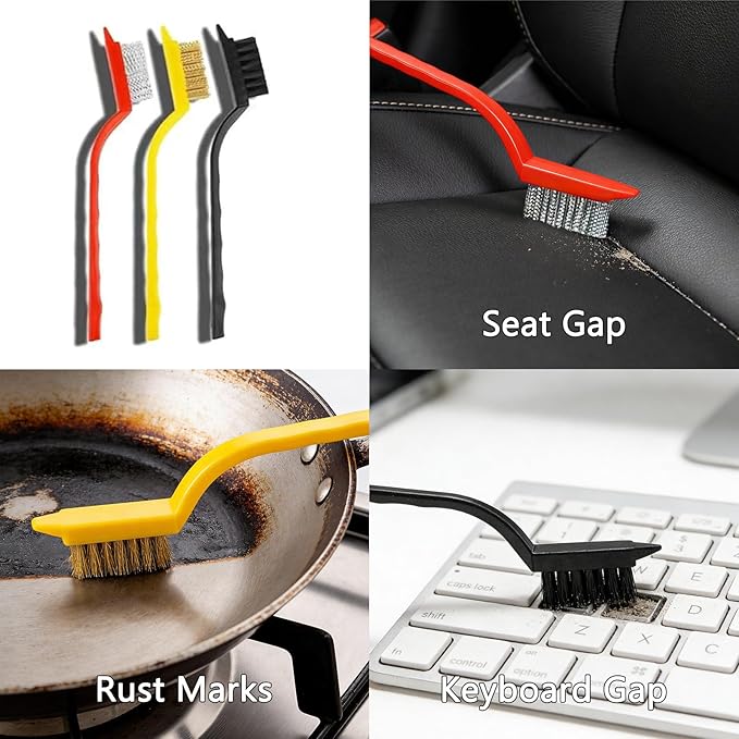 Crevice Cleaning Brush,Multifunctional Cleaning Brush Tool, Bathroom Gap Brush, Small Cleaning Brush, Grout Brush, Kitchen Brush, Cleaning Tools for Toilet, Bathroom, Home, Bathtub, Sink, Household