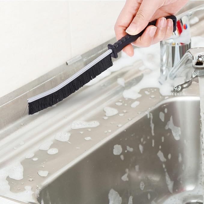 7Pcs Hard Bristle Crevice Cleaning Brush - Grout Cleaner Brush, Gap Cleaning Tools, Effective Tile Cleaning Brush for Household, Floor, Grout Lines, Tile, Flower Pots, Kitchen, Home Essentials Brush