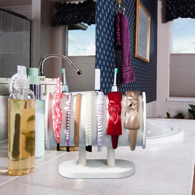 Cabilock Headband Holder Display Stand Hair Accessory Organizer Rack for Hairbands Ropes and Bracelets Space-saving Design for Boutique and Home Use