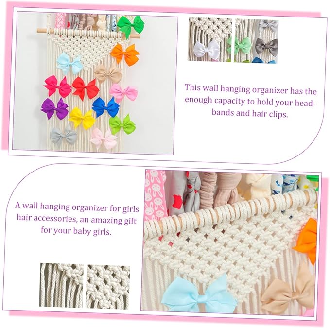 Hair Accessory Organizer Rack Hair Bow Holder Girls Headband Holder Tidy Storage