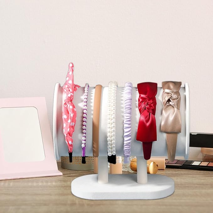 Cabilock Headband Holder Display Stand Hair Accessory Organizer Rack for Hairbands Ropes and Bracelets Space-saving Design for Boutique and Home Use