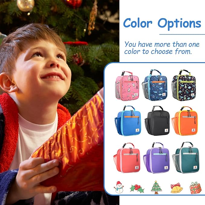 Lunch Box Kids,Premium Insulated Lunchbox for Girls Boys,Soft Mini Cooler Bag Back to School Thermal Reusable Lunch Bag for Work School Picnic (Blue)