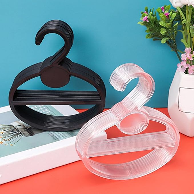 20 X Scarf Shawl Tie Organizer Accessories Holder Portable Neckerchief Rack Display Space Saving Closet Organizer (Clear 22cm)