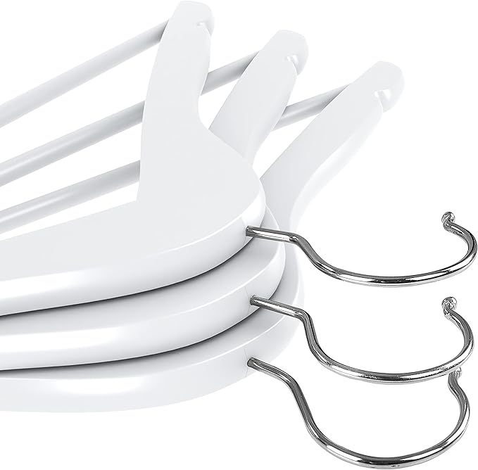 Utopia Home Premium Wooden Hangers 30 Pack - Durable & Slim Coat Hanger - Suit Hangers with 360-Degree Rotatable Hook - Wood Hangers with Shoulder Grooves (White Color)