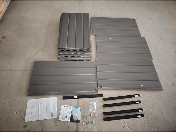 10x8 FT Galvanized Steel Shed Floor Kit, Heavy Duty Metal Base for Outdoor Storage Shed, Rust-Resistant Floor Panel for Garden Tool House - This is the Actual Floor, Not the Full Building (Floor Only)