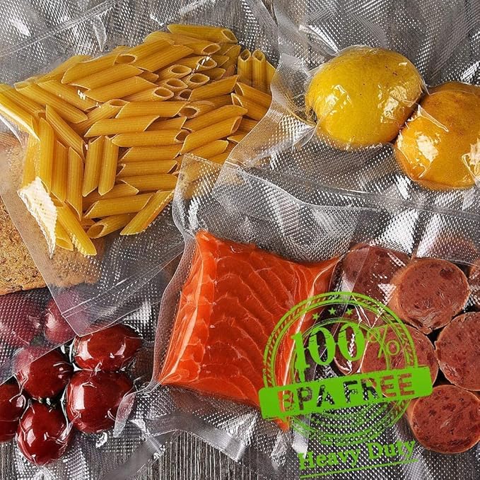 Vacuum Sealer Bags for Food - Seal a Meal Bags Rolls - 8inx20 Rolls 2 Pack - XinBaoLong Commercial Grade Heavy Duty BPA Free Great for Vac Storage