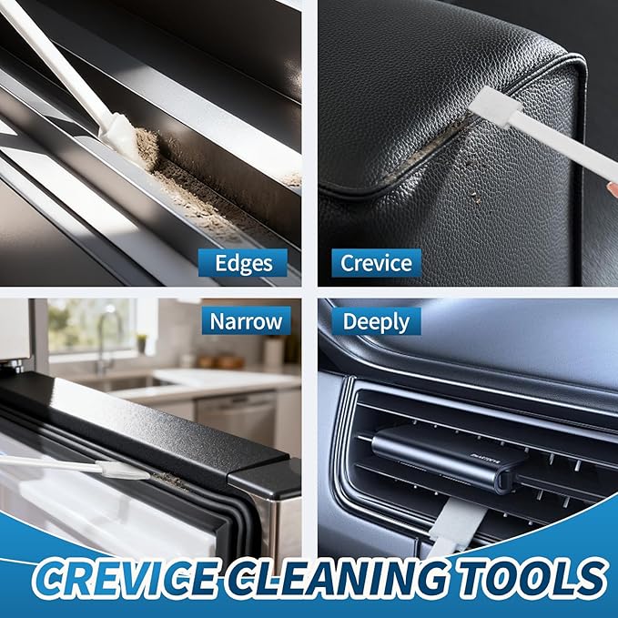 Alyimage® 42Pcs Disposable Crevice Cleaning Brush Set for Small Spaces, Toilet Bowl, Window Groove, Vent Fan, Door Track, Keyboard