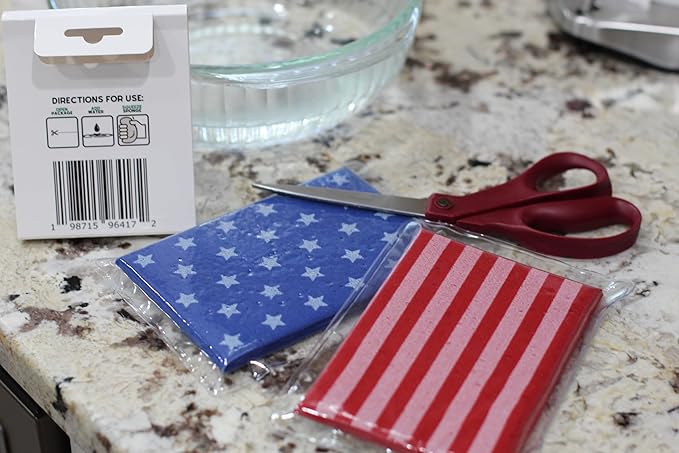 Multi-Purpose Sponges for Cleaning - USA 4 Pack, Large Sponges for Car Washing, Tile & Grout, All Purpose Cleaning