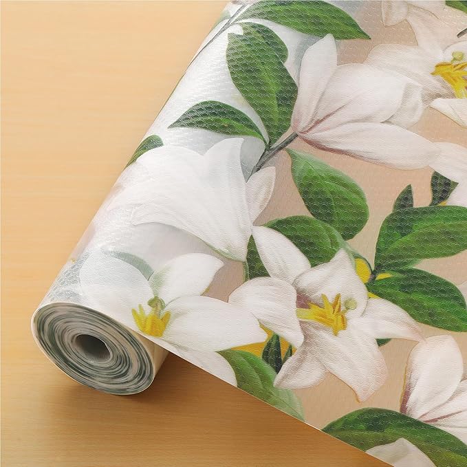 Cooyes Shelf Liner – Premium Non-Adhesive Cabinet & Drawer Liner for Kitchen – Waterproof Shelf Paper with Modern Pattern – Durable EVA Cabinet Mat – Easy to Cut （12" W x 240" L）
