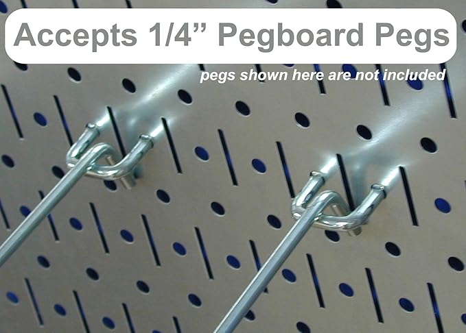 Wall Control Pegboard Organizer 4 ft. Metal Pegboard Standard Tool Storage Kit with Orange Toolboard and Blue Accessories