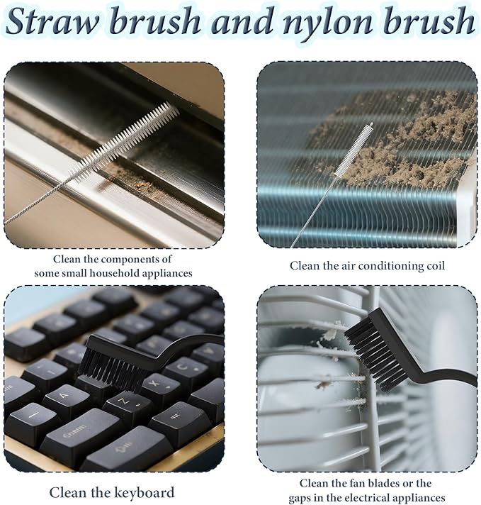 15pcs Crevice Cleaning Brush, Hard Bristle Brushes, Grout Cleaner Brush Household Cleaning Supplies, Gap Brush for Kitchen Bathroom Sink and Dead Corners