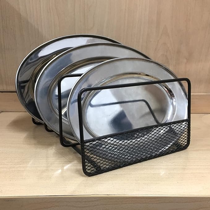 NU Steel WIRE AND MESH ORGANIZER RACK - OIL RUBBED BRONZE