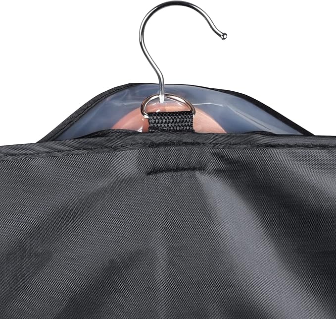 Univivi Garment Bag Suit Bag for Storage and Travel 43 inch, Washable Suit Cover for T-Shirt, Jacket, Suits, Coats, Set of 12, Oxford Fabrics