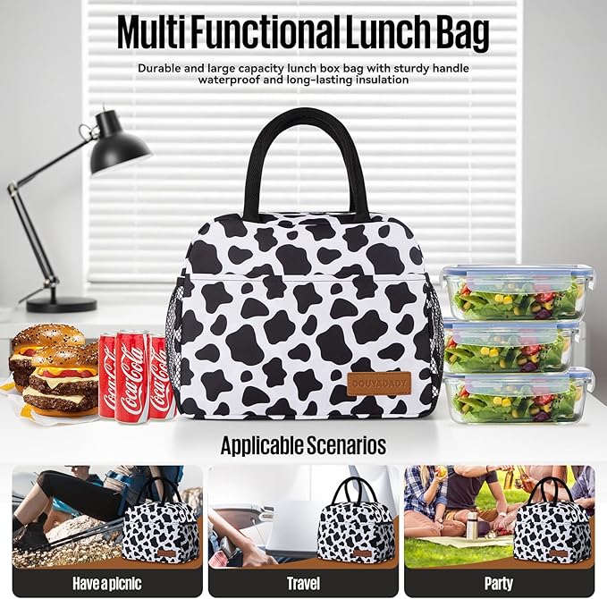 Lunch Bag Women/Men Lunch Box Women/Men (cow)
