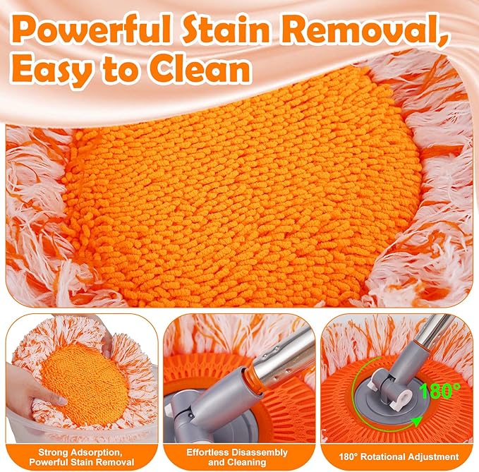 Wall Mop, Primium 68” Wall Cleaner, High-Quality Baseboard Cleaner, Professional-Grade Baseboard Cleaner Tool with Handle, Superior Quality Dust Mop, Efficient Ceiling Fan Cleaner Duster
