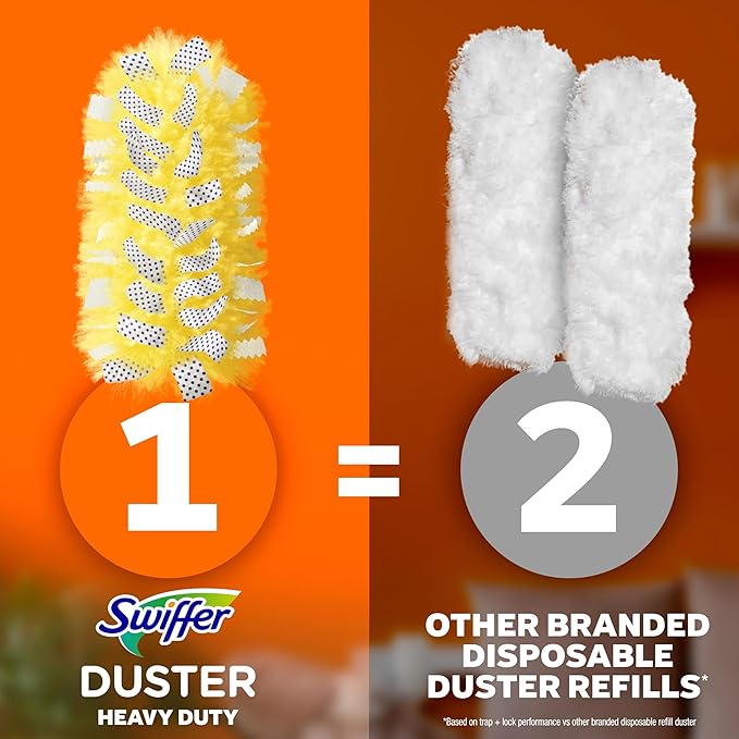 Swiffer Dusters Multi-Surface Heavy Duty Duster Refills, Unstopables Fresh Scent, 11 Count