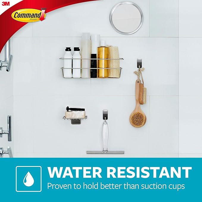 Command Towel Bar with Water Resistant Command Strips