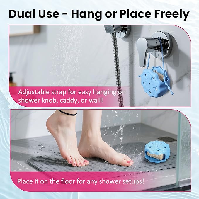 Yellow Silicone Shower Steamer Tray/Holder/Hanger, Hangable&Durable Shower Steamer Holder, Long Lasting Bath Bombs Container, Aromatherapy Diffuser Containers, Bathroom Accessory for Bathroom Decor