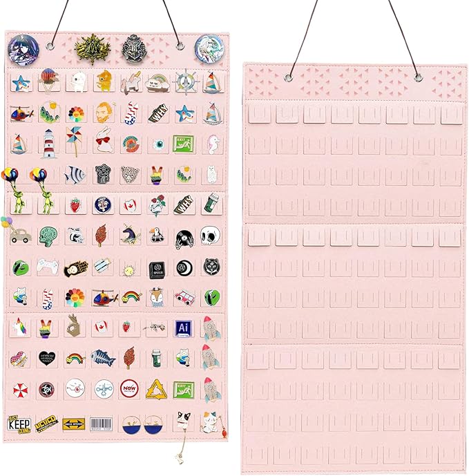 Wall Hanging Brooch Pin Organizer,Pins Collection Display Case,Brooch Collection Storage Holder,Holds Up to 170 Pins(Not Include any Accessories)