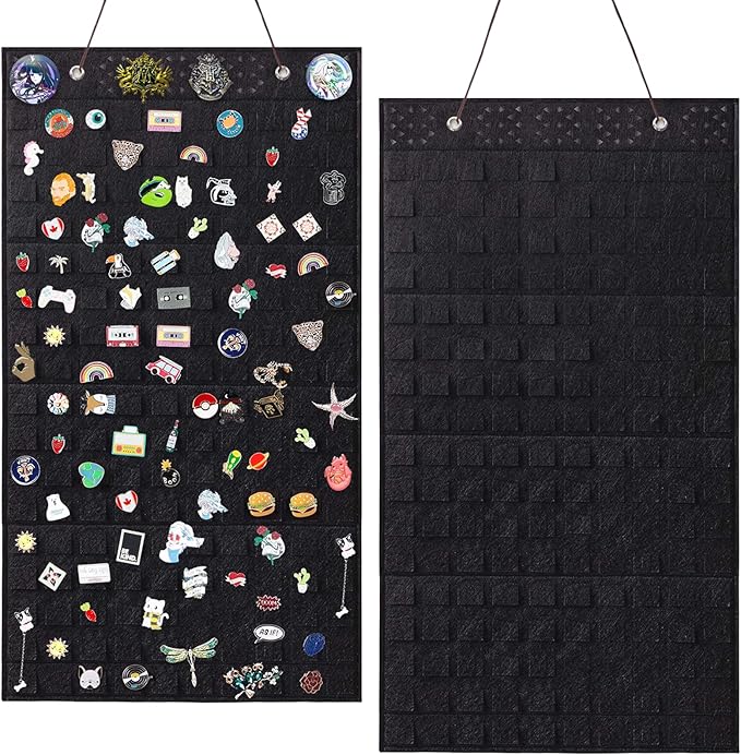 Wall Hanging Brooch Pin Organizer,Pins Collection Display Case,Brooch Collection Storage Holder,Holds Up to 170 Pins(Not Include any Accessories)