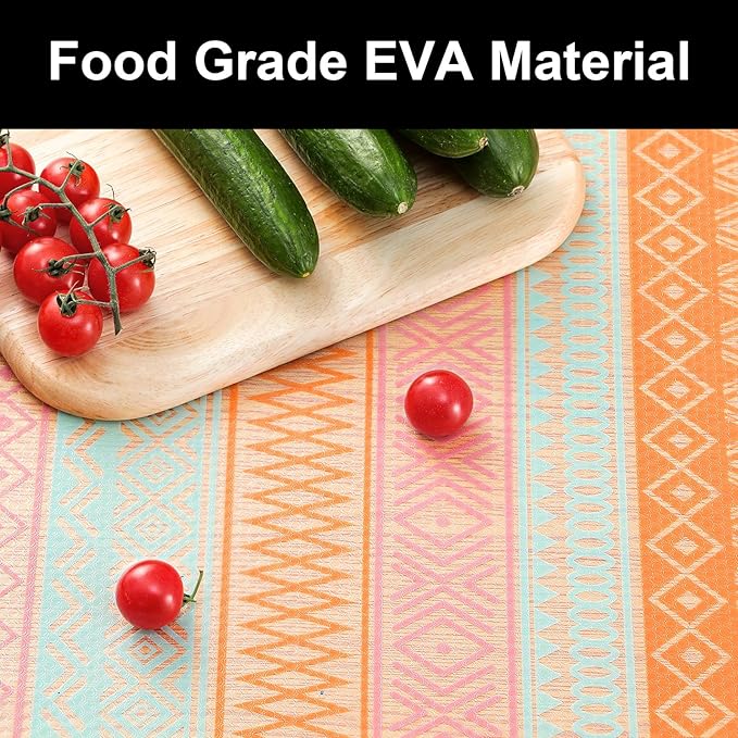 Cooyes Shelf Drawer and Cabinet Liner, Washable Oil-Proof Shelf Liners for Kitchen Cabinets, Shelves, Refrigerator, Non-Adhesive Drawers Mats（23.6" W x 236" L）