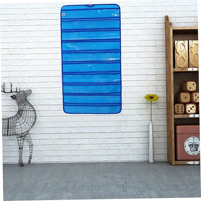 Classroom Wall Hanging Pocket Chart Oxford Organizer for Phones Calculators and Items Over Door Storage Stylish Home Accessory