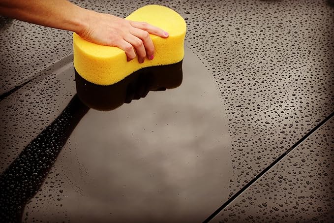 Multi-Purpose Sponges for Cleaning - Yellow 10 Pack, Large Sponges for Car Washing, Tile & Grout, Bulk Pack Sponge