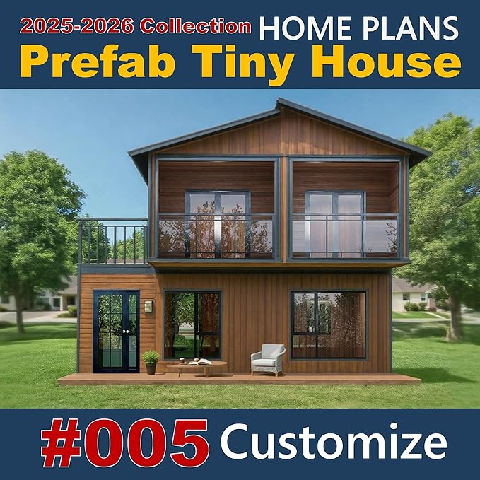 Incustom#004 Plan for Tiny Houses to Live in for Adults prefab Homes Foldable Container Modular Mobile Home casas prefabricadas para Vivir 2 Floors 2 bedrooms