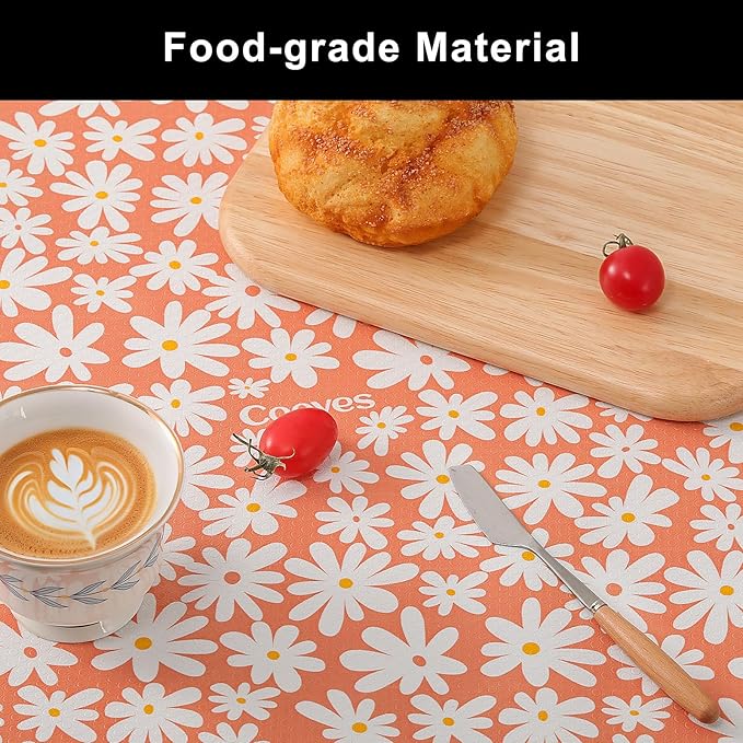 Cooyes Shelf Liner – Premium Non-Adhesive Cabinet & Drawer Liner for Kitchen – Waterproof Shelf Paper with Modern Pattern – Durable EVA Cabinet Mat – Easy to Cut （17.5" W x 78.7" L）