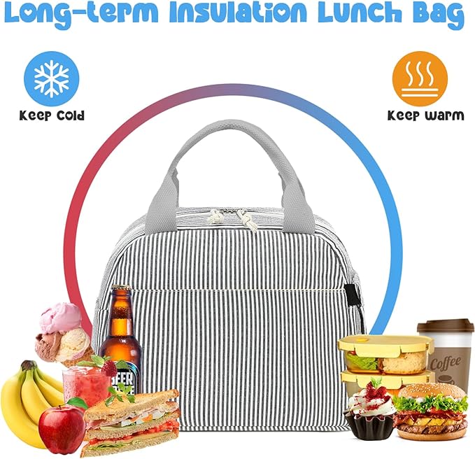 Bluboon Lunch Box for Women Cute Lunch Bag Reusable Insulated Lunch Bags Large Capacity Lunchbox Cooler for Work Picnic or Travel
