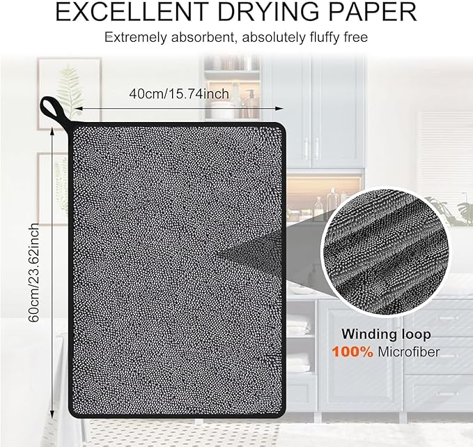 Shiny Bath Wipes Shower Cleaning Cloth, Super Absorbent Bath Towels, Shower Doors Drying Towels, Streak Free Glass Window Car Mirror Microfiber Cleaning Cloths (1, 16"X24")