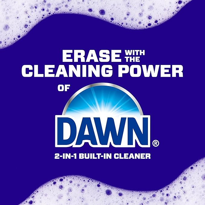 Mr. Clean Magic Eraser Sponge, Bathroom Cleaner, Shower Cleaner, Tub Cleaner, Soap Scum Remover, Bathroom Cleaning Supplies, Dawn Cleaning Power with Febreze Lavender Scent, 5ct