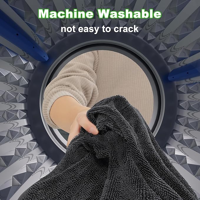 JOYMOOP Microfiber Towels for Cars, 63" x 29.5" Car Drying Towel, Dark Gray Reusable Car Towel, Quick Drying Car Car Microfiber Cleaning Cloth for RVs, SUVs, Trucks